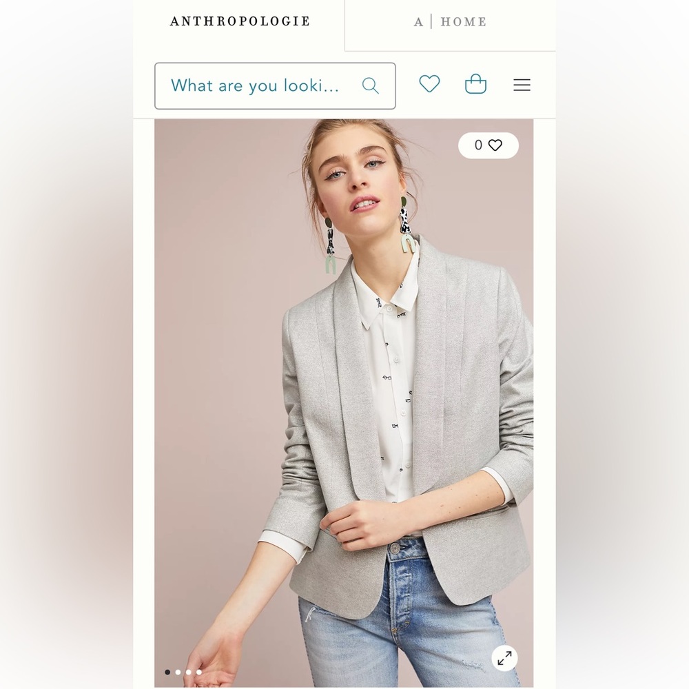 Antheopologie Helene Bernan sparkly jacket- worn twice. Retail 180
